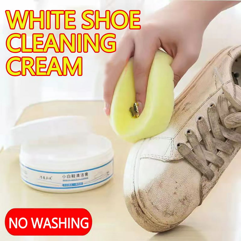 WOSLXM Shoes Multifunctional Cleaning Cream, White Shoe Cleaning Cream with  Sponge Eraser, Shoe Cleaner Sneakers Kit, Multifunctional Anhydrous  Cleaning Cream for Sneake (1Pc) - Yahoo Shopping