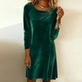 thumbnail image 1 of Ounisa Robe Longue Maxi d'Été pour Femme à Manches Longues, Col Bénitier, Drapée, Rayée, Fluide, Décontractée, avec Poches, 1 of 8