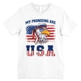 thumbnail image 4 of FLAGWIX Patriotic Funny Eagle Gifts - My Pronouns Are USA, 4th Of July Gifts - Mens Shirts, 4 of 6