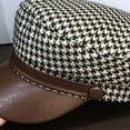 thumbnail image 4 of YooGuoGuo Newsboy Cap Octagonal Cap for Women Plaid Leather Visors Vintage Winter Berets Ladies Hat Spring Paperboy Hat, 4 of 7