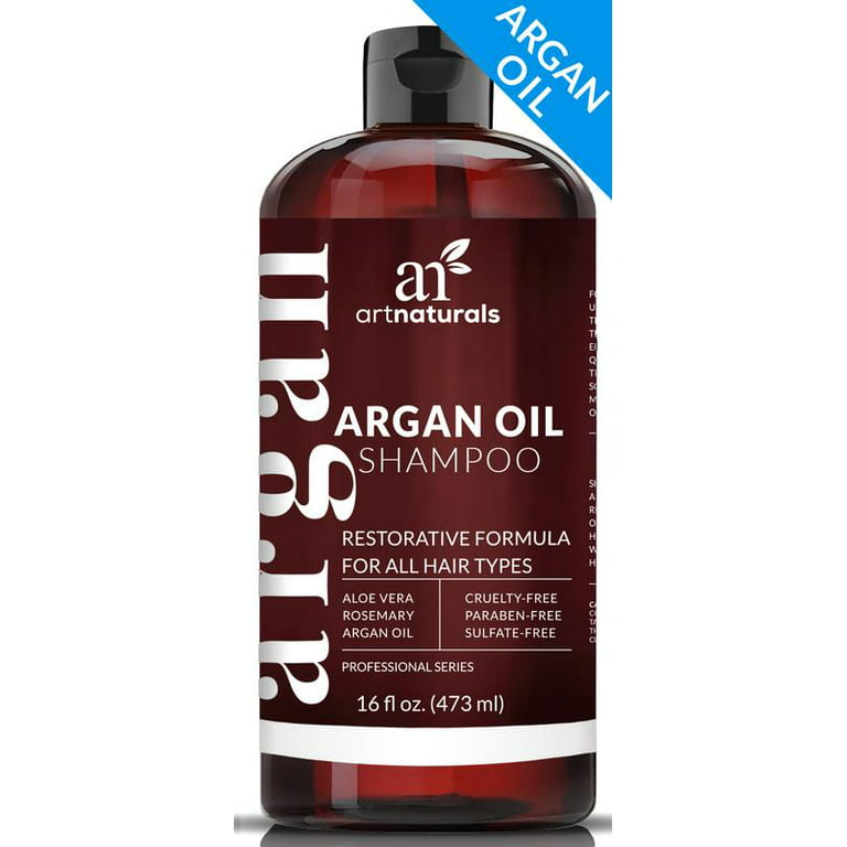 Artnaturals Moroccan Argan Oil Shampoo - (16 Fl Oz / 473ml) - Moisturizing,  Volumizing Sulfate Free Shampoo for Women, Men and Teens - Used for