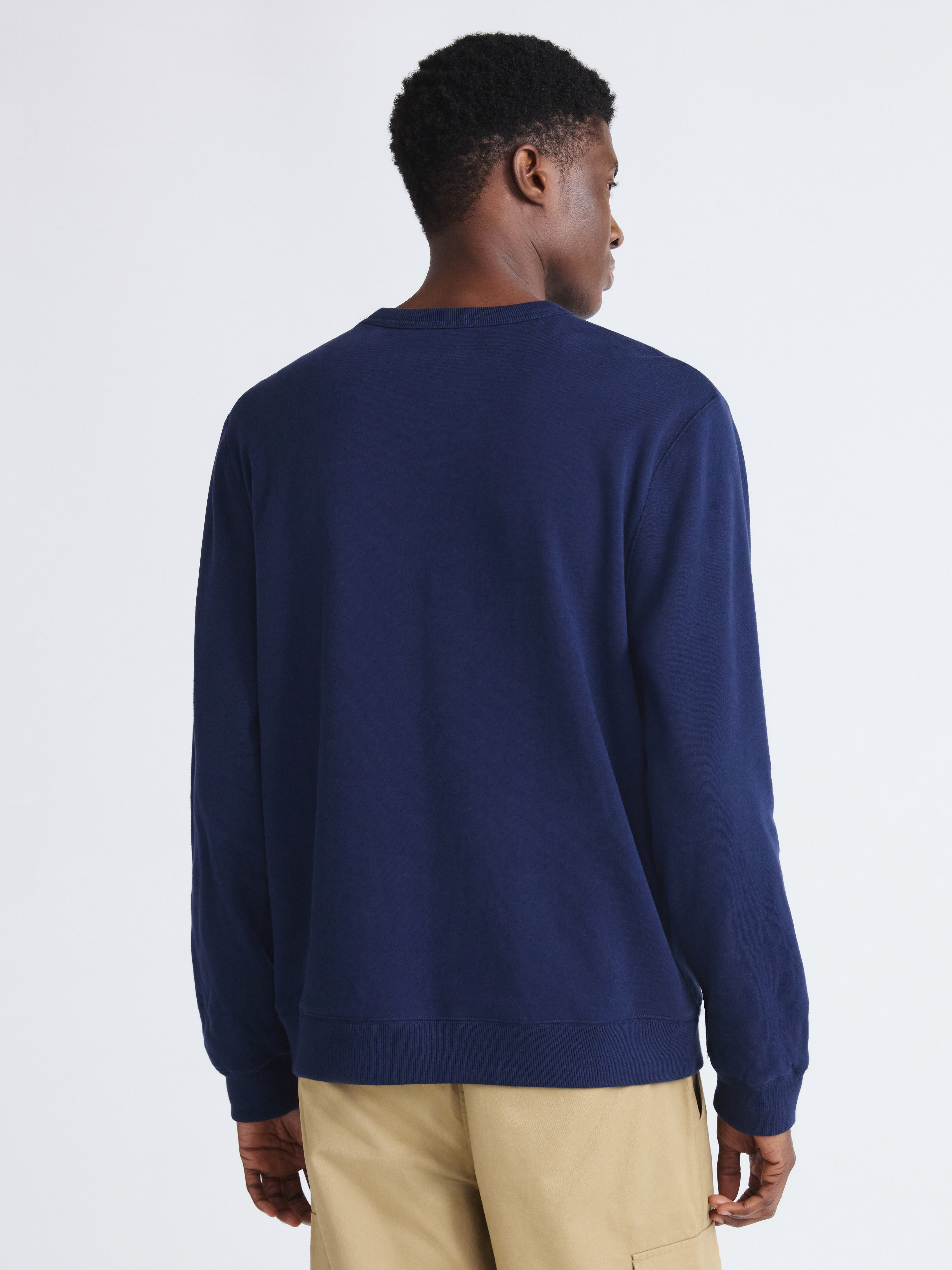 Free Assembly Men's Fleece Crewneck Sweatshirt with Long Sleeves, Sizes XS-3XL