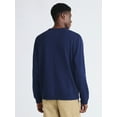 thumbnail image 2 of Free Assembly Men's Fleece Crewneck Sweatshirt with Long Sleeves, Sizes XS-3XL, 2 of 5