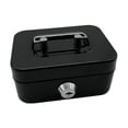 thumbnail image 1 of KEINXS Cash Box with Lock Treasure Chest Money Box Metal Small Modern Collection Holder Piggy Bank Lock Box with Key for Prizes Adults Pink, 1 of 8