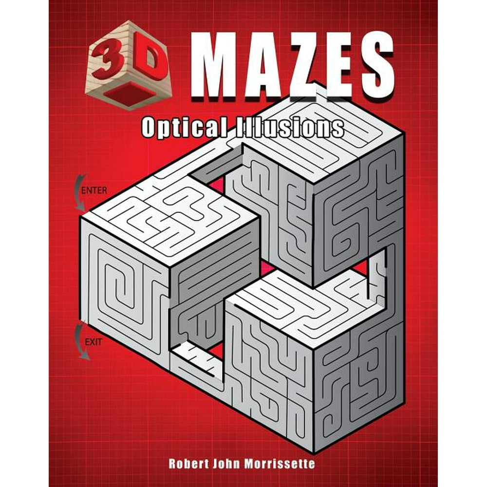 3D Mazes Optical Illusions (Paperback)