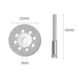 thumbnail image 2 of 24 Pcs Roues de Coupe Diamant 22Mm Disque de Coupe avec 4 Pcs Mandrins 3Mm Remplacement pour Outils Rotatifs Dremel, 2 of 7