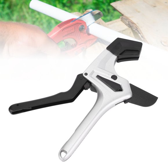 Cutter Ratcheting Tubing Cutter Tool 0-2.95in SK5 Alloy Steel Self Locking Ratchet PVC Pipe Cutter for Plumbers