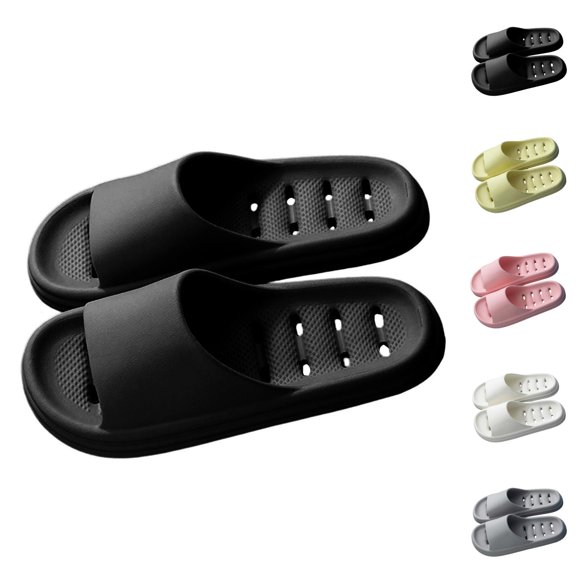 Shower Slippers for Men Women Quick Drying Soft Sole Non- Bathroom Slipper on Slides