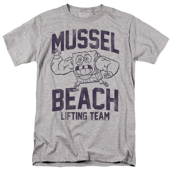 Spongebob Mussle Beach Lifting Team Unisex Adult T Shirt