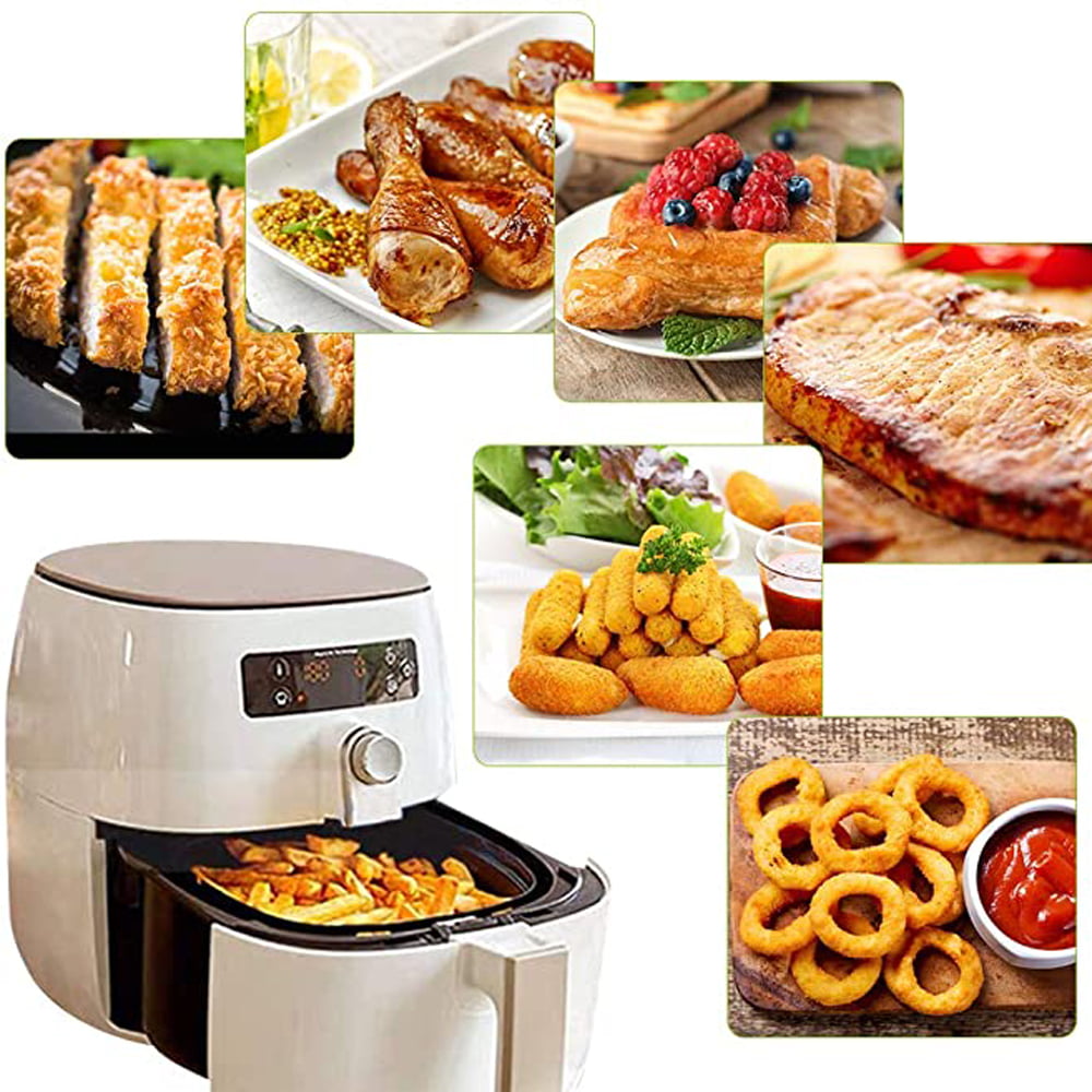 300 Sheets Air Fryer Paper, Baking Sheets, Perforated Square Air Fryer  Steamer Parchment Liner, Air Fryer Parchment Paper, No Burn, Easy Clean 