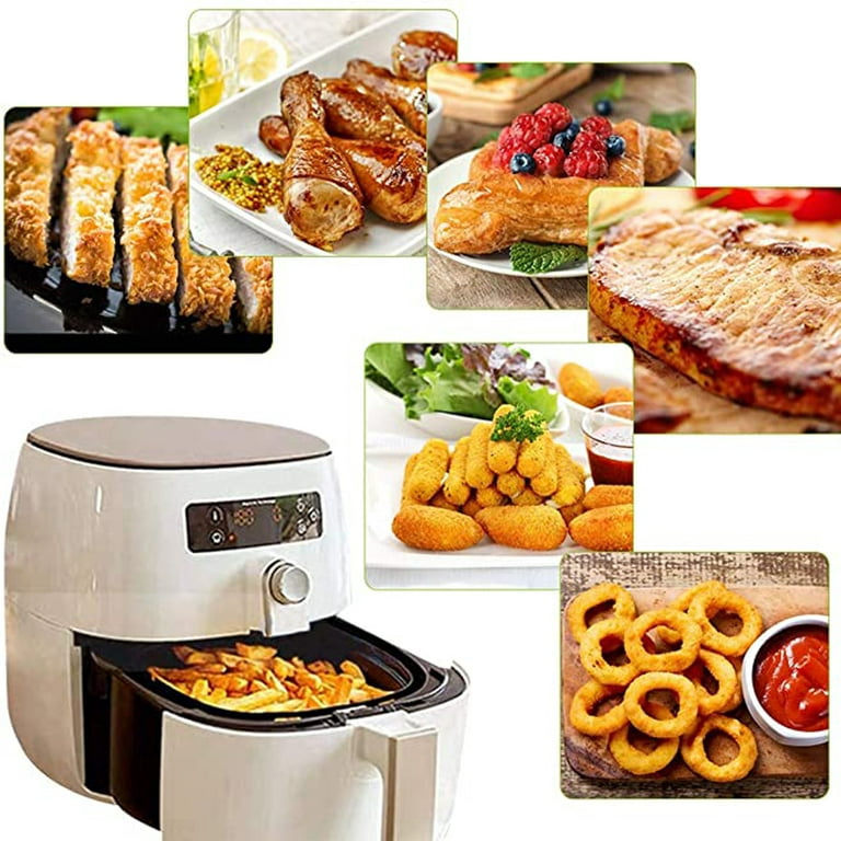 200 Pcs Air Fryer Disposable Paper Liners, Air Fryer Liners, Parchment  Paper for Baking, Nonstick Perforated Air Fryer Accessories, HOFHTD Baking