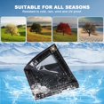 thumbnail image 4 of Eurhowing 2Pcs Waterproof Clear Tarp 3.3×3.3FT, 14Mil Heavy Duty Transparent PVC Vinyl Cover with Grommets, PE Tarpaulin for Greenhouse Patio, 4 of 13