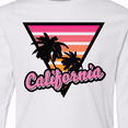 thumbnail image 4 of Inktastic California with Triangle and Palm Trees Long Sleeve Youth T-Shirt, 4 of 5