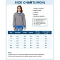 thumbnail image 4 of Siliteelon Womens Striped Oversized Sweatshirt Crew neck Long Sleeve Side Slits Pullover Tops Casual Fall Fashion Outfits Clothes Black-Blue, 4 of 7