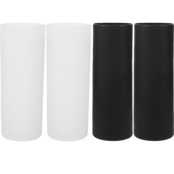 STRANDCHIC 4pcs Silicone Bottle Sleeves Universal Drinkware Accessories 6.9 x 2.6 x 2.6 inches