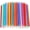 Multicolor, variant on 100 Pack Disposable Jumbo Straws for Drinking Smoothies & Bubble Boba Tea, Individually Wrapped Large Wide Straw for Milkshakes, 10x0.5 in