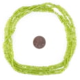 thumbnail image 2 of The Bead Chest Lime Green Matte Glass Seed Beads (3mm) - 24 inch Strand of Quality Glass Beads, 2 of 4