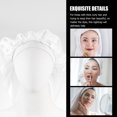 thumbnail image 2 of Hair Bonnet Hairband Satin Elasticity Household Travel White, 2 of 6