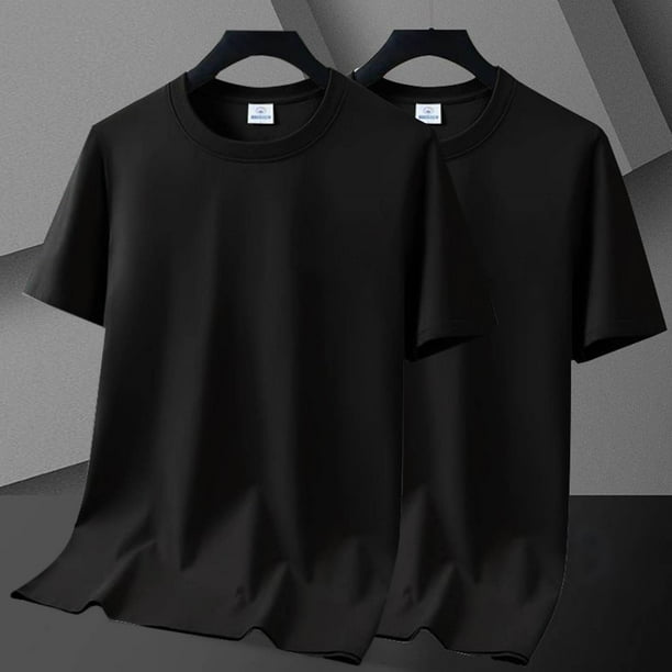 pstuiky camisetas de hombre, Camiseta informal de manga corta con botones y rayas lisas para hombre camisetas de hombre xxxxxl
