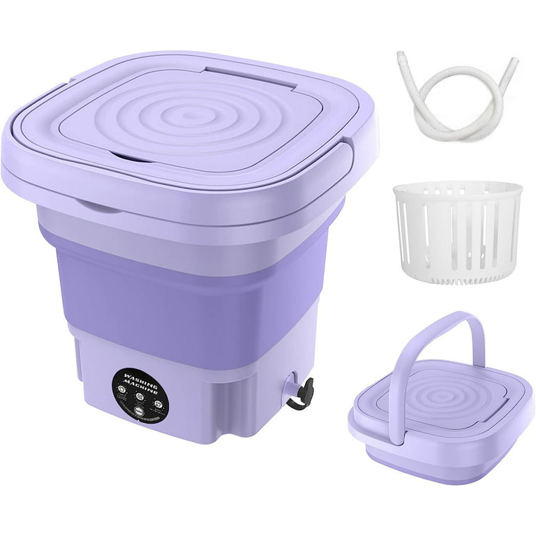 8L Portable Washing Machine Mini Washer Foldable Washer Spin Dryer