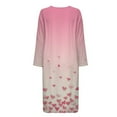 thumbnail image 6 of FOR U DESIGNS Heart Pink Pattern House Dresses for Women Lightweight House Dresses for Older Women Comfortable Woman Zipper Robes Knit Women's Sleepwear, 3XL, 6 of 8