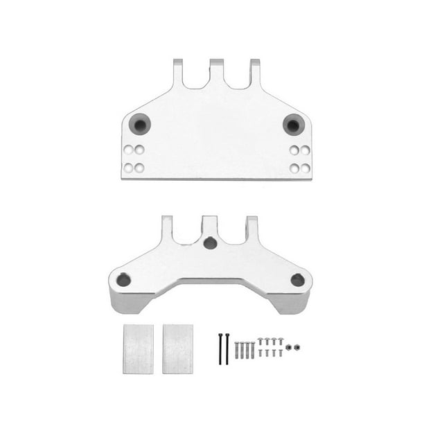 Ounissouiy Paquete de 2 1/12 montaje de engranaje de coche de Control remoto DIY modificación mejorada soporte de vehículo reparación pieza de Kits de construcción modelo Plata