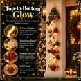 thumbnail image 6 of Christmas Decoration Indoor Outdoor,Christmas Tree Glowing Christmas Door Hanger, Warm Lighted Vertical Holiday Hanging Decor with Festive Accents for Front Door Side, Entryway and Wall,E, 6 of 6