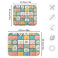 thumbnail image 4 of Yayeee Dish Drying Mat for Kitchen Counter 16"x18" Microfiber Absorbent Pad, Daisy Mosaic, 4 of 7