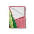 thumbnail image 2 of Avocado Soft Flannel Fleece Throw Blanket, Cut out Slice of Fresh and Healthy Avocado with Vibrant Summer Colors, Cozy Plush for Indoor and Outdoor Use, 50" x 70", Pale Pink Green Brown, by Ambesonne, 2 of 6