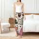 thumbnail image 4 of Balery Vintage Coffee Pantalones de pijama para mujer, pijamas ultraligeros, pantalones de estar por casa-Small, 4 of 6