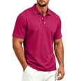 thumbnail image 2 of Polo Shirts for Men Cotton Short Sleeve T-Shirts 3 Buttons Classic Fit Casual Performance Golf Shirts, 3XL, 2 of 9