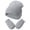 31tf-hat0811-Grey, variant on Baby Beanies Newborn Lovely Hat Soft Bonnet Color Infants Hospital Caps Neutral Gender Shower Boy Girls Bonnet