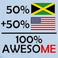 thumbnail image 2 of CafePress - Half Jamaican Half American Body Suit - Baby Light Bodysuit, Size Newborn - 24 Months, 2 of 4