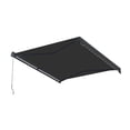 thumbnail image 6 of Semi-Cassette Motorized LED Luxury Patio Awning - 13 x 10 Ft - Onyx Black - Moroccan Collection, 6 of 7