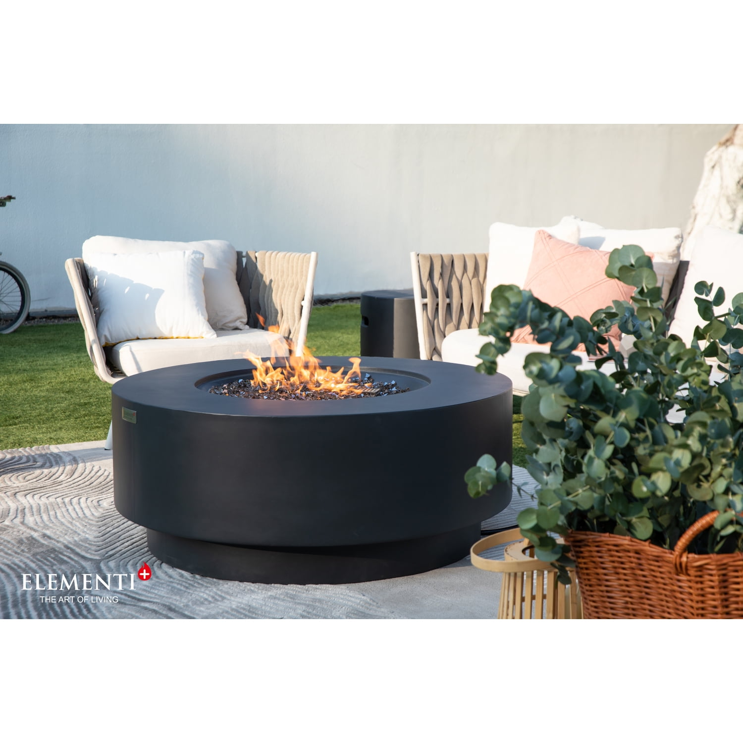 Elementi NIMES Fire Table  Natural Gas Assembly