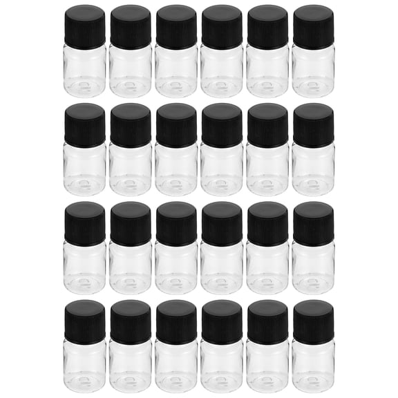 FONDOTIN Essential Oils Sample Bottles Clear Pet 50Pcs 1.7X0.8X0.8In