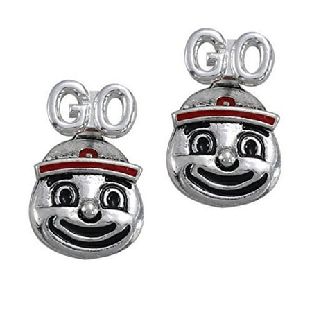 Ohio State Buckeyes Brutus Logo Earrings