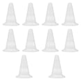 thumbnail image 1 of DYNWAVECA 10 Pcs Cônes de Pot de Fleurs avec Joints de Grille Inférieure pour Usage Extérieur Intérieur 10cm, 1 of 10