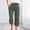 Army Green, variant on SwiftWear Relaxed Fit Women's Plus Size Capris with Pockets Breathable Cotton Linen Cropped Pants, Drawstring Elastic Waist & Roll-Up Cuff Design, S-2XL