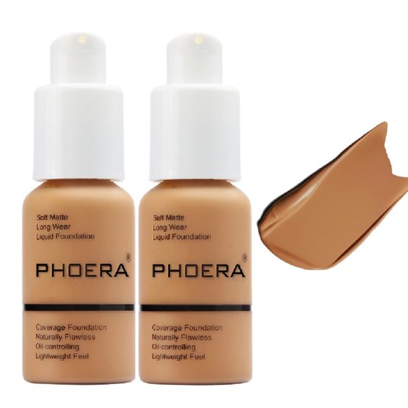 Base PHOERA de larga duración, impermeable y con control de aceite, 30 ml, 2 unidades