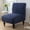 Navy Blue, variant on SEase Armless Accent Chair Cover, Stretch Chair Slipcover Soft Slipper Chair Covers Furniture Protector Covers for Living Dining Room Beige