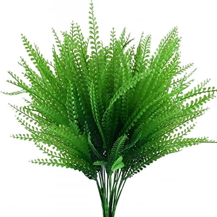 ZULAR 6Pack Artificial Phoenix Grass Greenery Grass Simulation Fake Bushes Plants Outdoor Indoor Home Garden Decoration