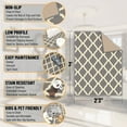 thumbnail image 3 of Ottomanson Trellis Indoor Doormat 2'3" x 3' - Non Slip Low Pile Area Rug for Entryway, Gray, 3 of 11