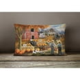 thumbnail image 4 of Fall Amish Pumpkin Stand Canvas Fabric Decorative Pillow, 4 of 4