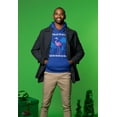 thumbnail image 2 of Old Glory Mens Flamingo Winter Ugly Christmas Sweater Long Sleeve Hoodie, 2 of 6