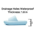 thumbnail image 5 of Cloud Slide Sandal for Women and Men, Pillow Slippers Thicken Sole Slide, Shower Bathroom Slides Sandals, Slides Super Comfy Soft Foam Slip-Resistant Slides, 5 of 6