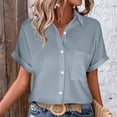 thumbnail image 4 of ZJXFGS Ladies Blouses Ladies Tops Fringe Tops for Women Cute Blouses for Women Women'S Shirts Womens' Tops Tees & Blouses Plus Size Women Blouses Gray XL, 4 of 9