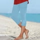 thumbnail image 1 of MKLEKYY Vestido deportivo para mujer, pantalones casuales con ribete de encaje, capris para el hogar, ocio, primavera y verano, pantalones cómodos y elegantes., 1 of 4