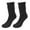 A-Black55, variant on Bibifish Mens And Womens Slouch Crew Socks Knitted Solid Color Retro Style Socks Comfy Fall Winter Casual Daily Wear Crew Socks