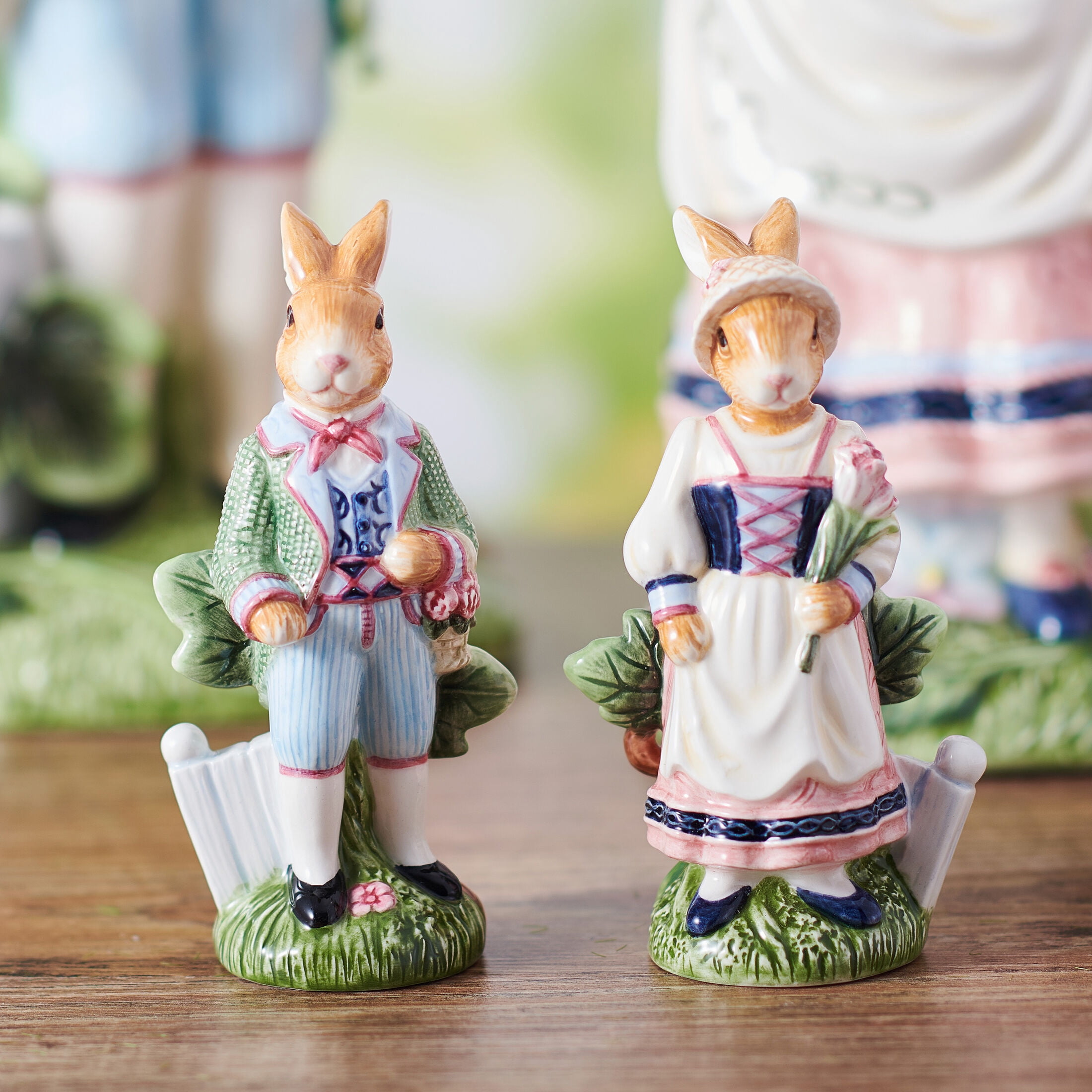 Fitz and Floyd Jardin Rabbit Salt and Pepper Shaker